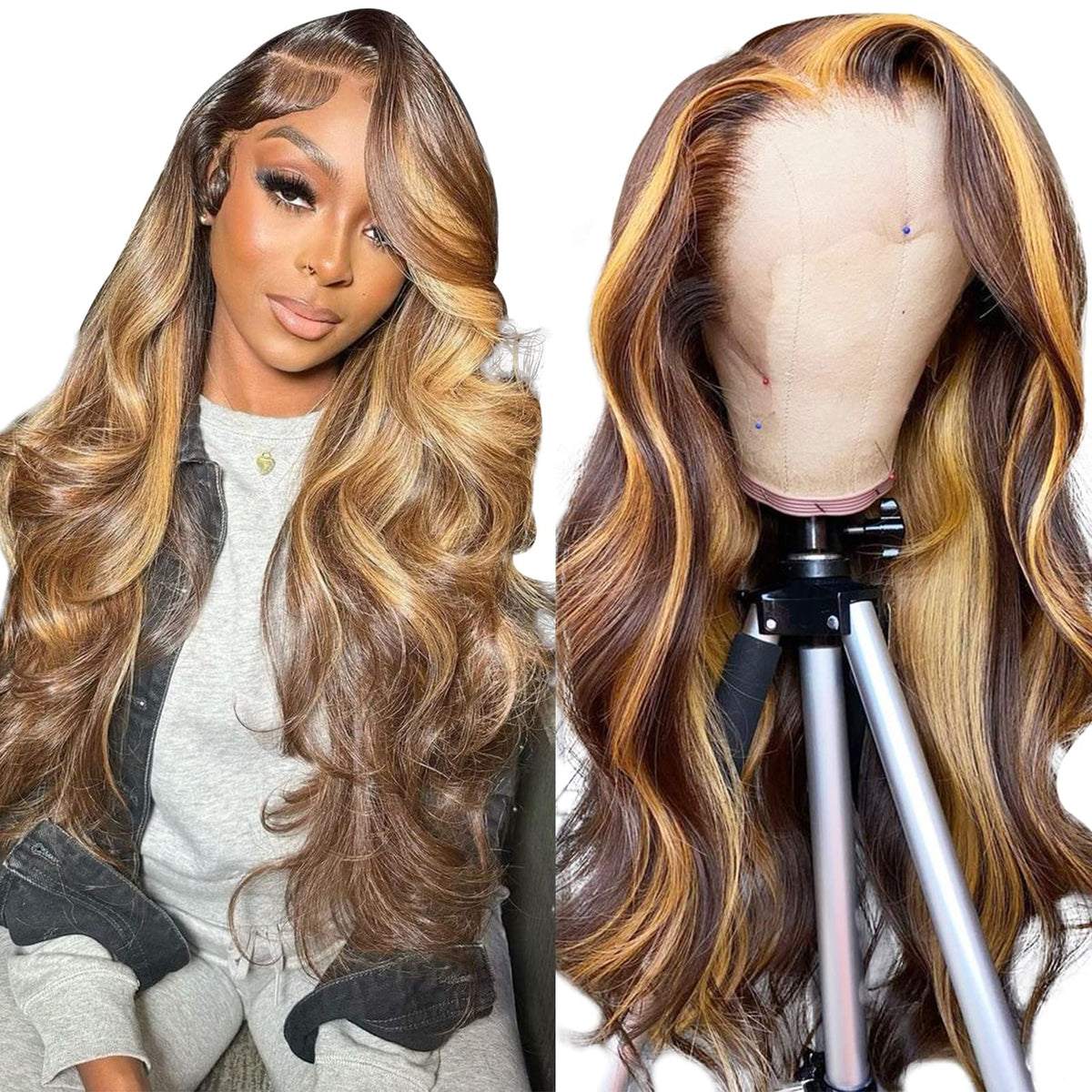 P4/27 13x4 Lace Front Human Hair Wig Body Wave – view 4 of 5 | My Dressing Room