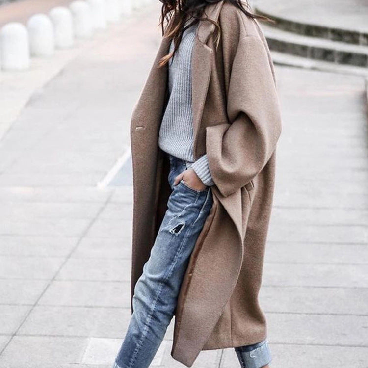 Casual Wool-Blend Single-Breasted Coat – view 5 of 10 | My Dressing Room