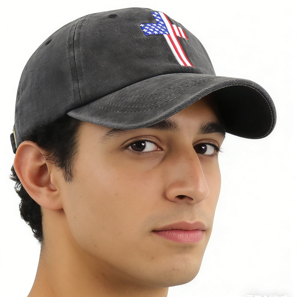 Christian Flag Cross Baseball Cap – view 6 of 9 | My Dressing Room