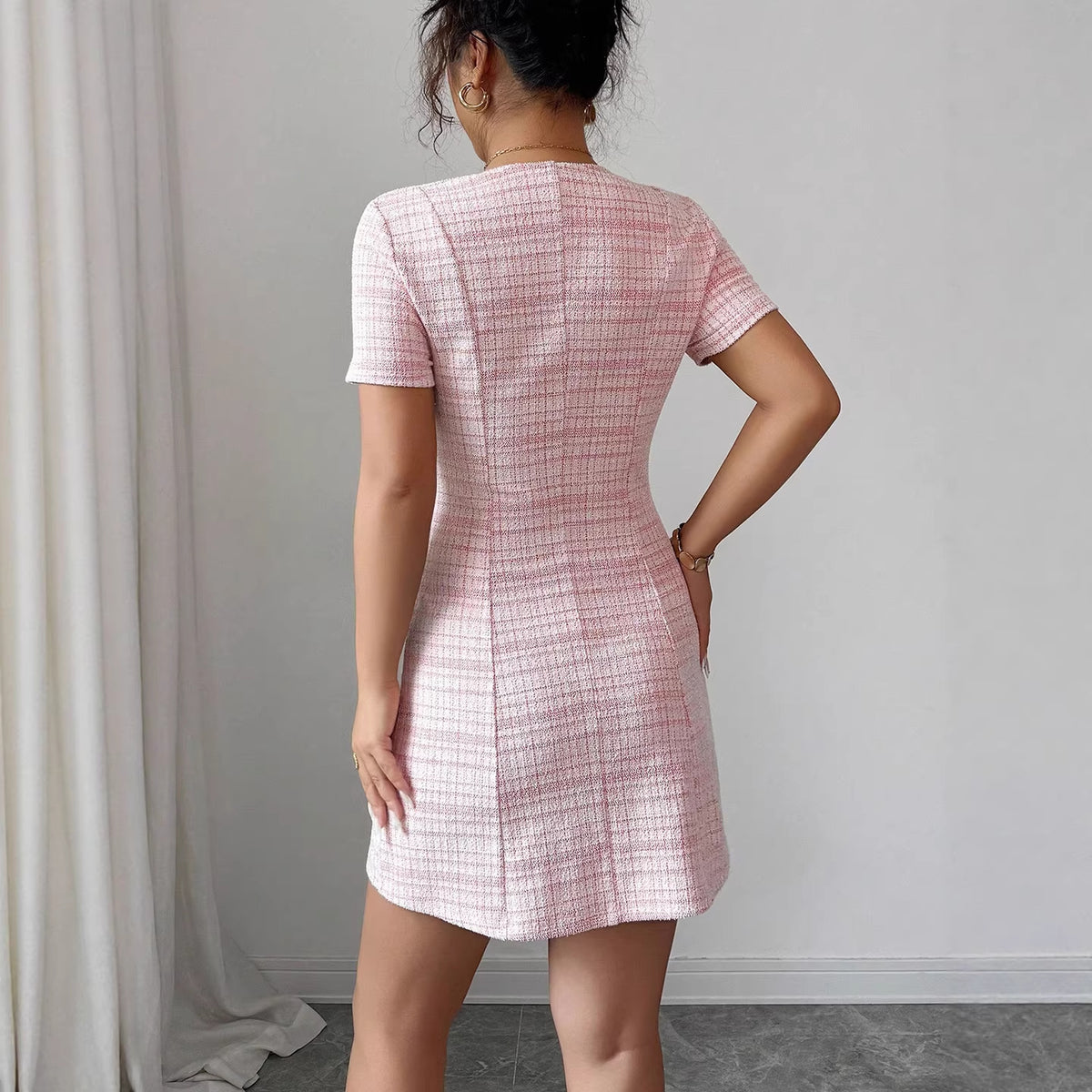Color-Block Fitted Mini Dress – view 4 of 7