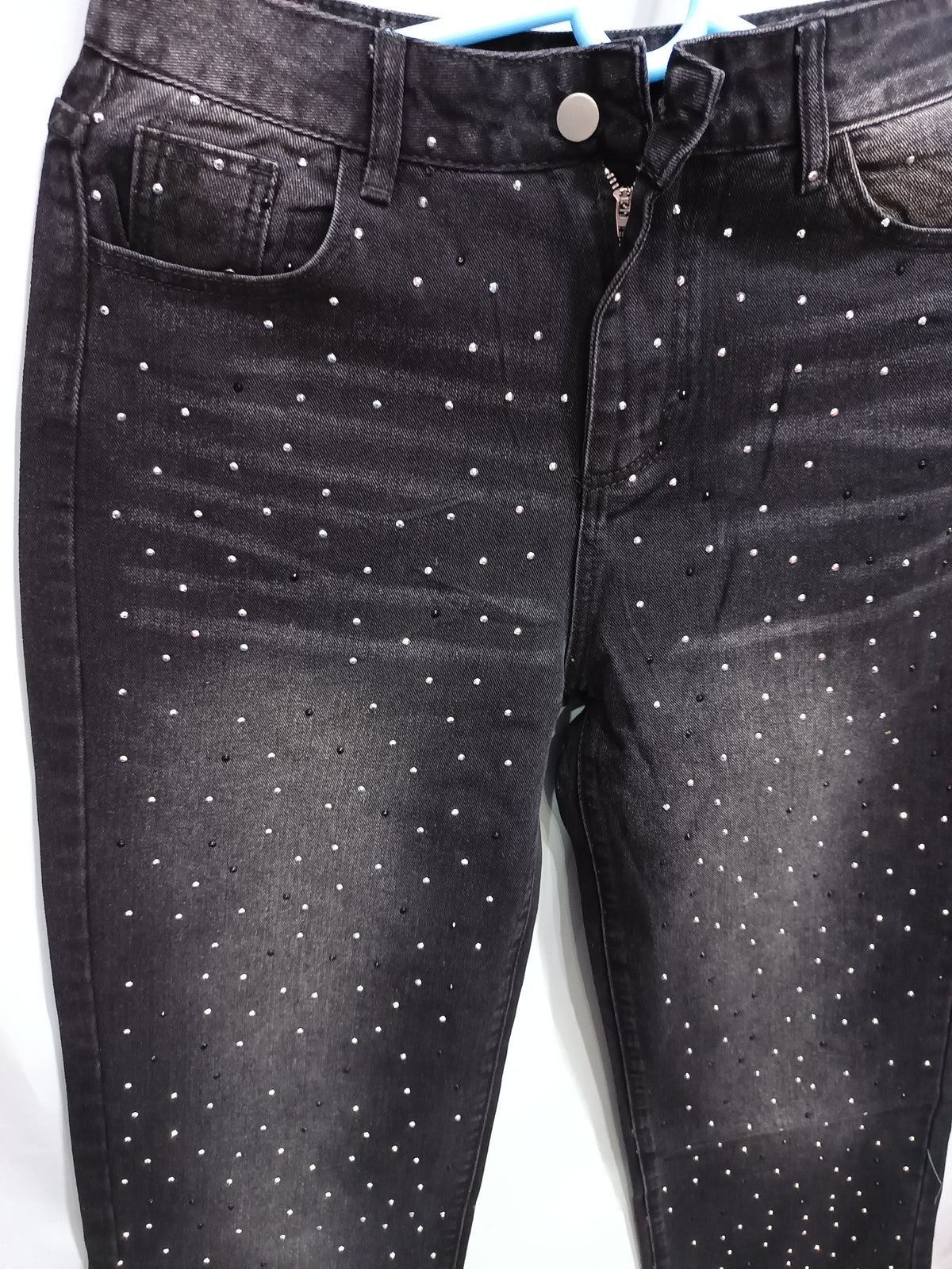 Shiny Straight Wide-Leg Jeans – view 4 of 9 | My Dressing Room