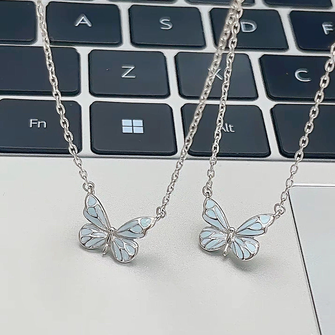 Glow-in-the-Dark Butterfly Necklace & Bracelet Set – view 2 of 10 | My Dressing Room