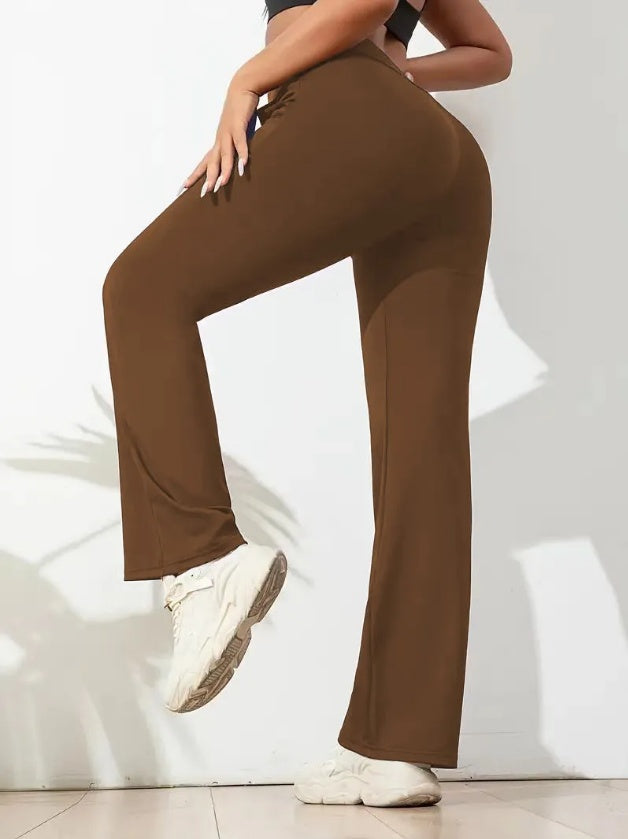 3-Piece High-Waist Flare Yoga Pants – view 4 of 5 | My Dressing Room