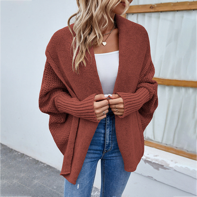 Loose Bat-Sleeve Knitted Cardigan – view 6 of 11 | My Dressing Room