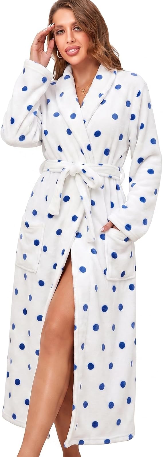 Plush Fleece Long Robe - view 1