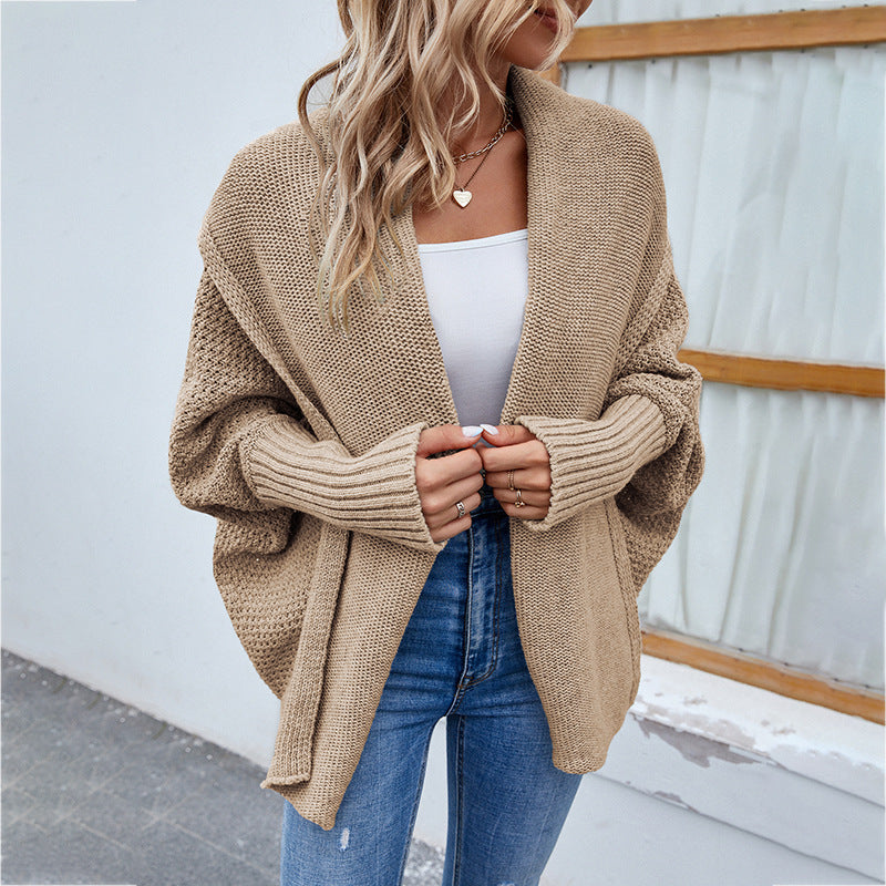 Loose Bat-Sleeve Knitted Cardigan – view 4 of 11 | My Dressing Room