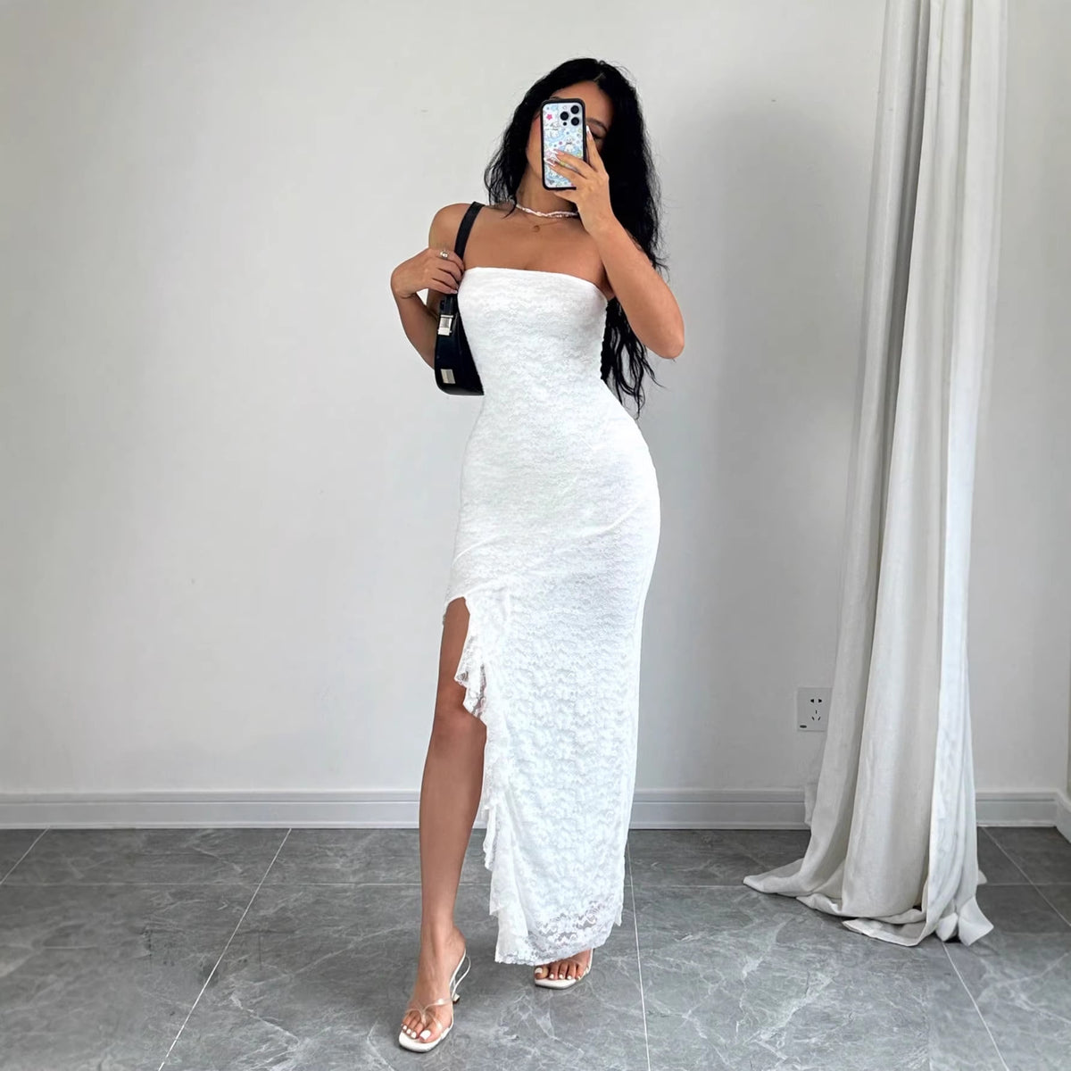 Strapless Slit Mini Dress – view 3 of 6
