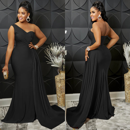 One-Shoulder Bodycon Maxi Dress – main view