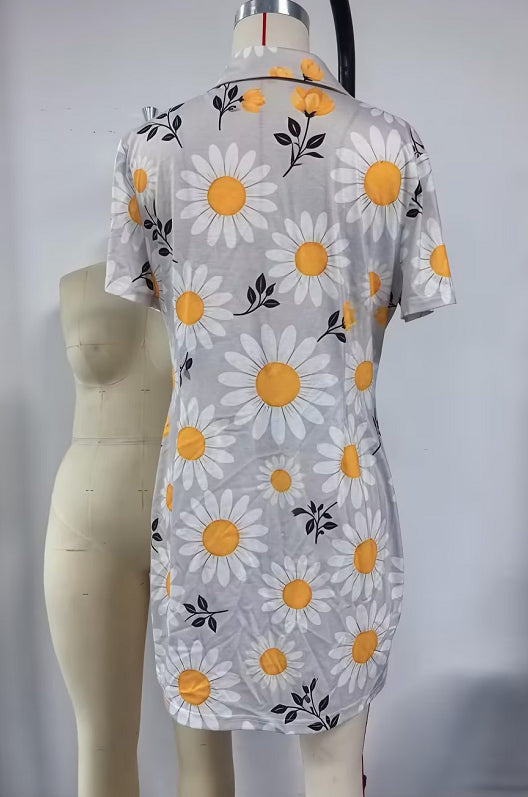 Collared Button-Front Bodycon Dress – view 4 of 6