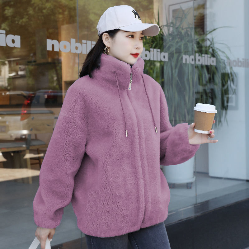 Fleece High-Neck Cardigan Sweater – view 5 of 11 | My Dressing Room