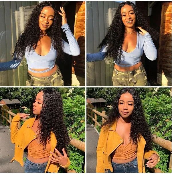 Long Curly Black Lace Front Wig – view 2 of 4