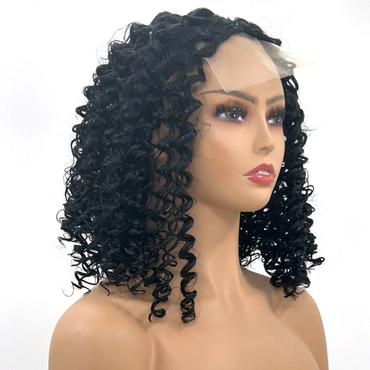 Short Curly Deep Wave Bob Wig – main view | My Dressing Room