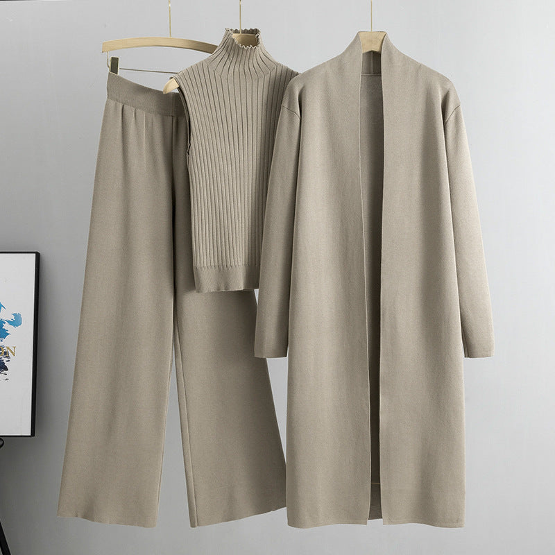 3-Piece Knit Vest, Cardigan & Pants Set – view 3 of 11 | My Dressing Room