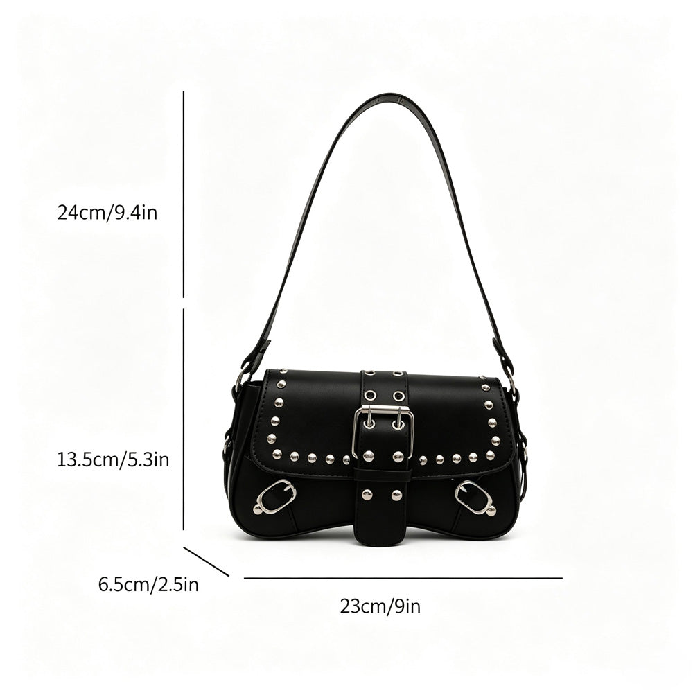 Studded Faux Leather Underarm Bag – view 4 of 6 | My Dressing Room