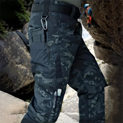 2Pcs  Men's Tactical Pants Outdoor Work Casual Cargo Trousers Waterproof Multi-pocket Wear-Resistant Outdoor Training Trousers