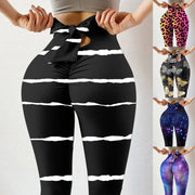 Bowknot Fitness Leggings Pants Women Printing High Waist Stretch Skinny Sexy Breathable Leggings Push Up Лосины Для Фитнеса