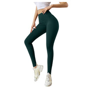 Elastic Running Leggings Pure Color Bowknot Bottoms Push Up Harajuku Fitness Ankle-length Pants Trouser Hollow Out Jeggings
