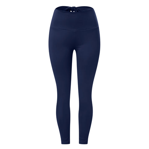 Elastic Running Leggings Pure Color Bowknot Bottoms Push Up Harajuku Fitness Ankle-length Pants Trouser Hollow Out Jeggings