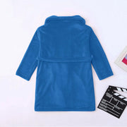 Toddler Kids Robes For Baby Boys Girls Solid Flannel Bathrobes Bath Towel Night-gown Pajamas Sleepwear Children's Clothes 3-12Y