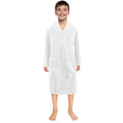 Toddler Kids Robes For Baby Boys Girls Solid Flannel Bathrobes Bath Towel Night-gown Pajamas Sleepwear Children's Clothes 3-12Y