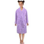 Toddler Kids Robes For Baby Boys Girls Solid Flannel Bathrobes Bath Towel Night-gown Pajamas Sleepwear Children's Clothes 3-12Y