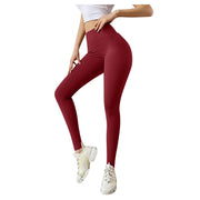 Elastic Running Leggings Pure Color Bowknot Bottoms Push Up Harajuku Fitness Ankle-length Pants Trouser Hollow Out Jeggings