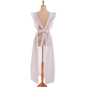 Maid Costumes Cosplay Women Victorian Edwardian Style British Servant Cotton Housekeeper Apron with Headpiece
