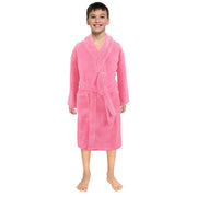 Toddler Kids Robes For Baby Boys Girls Solid Flannel Bathrobes Bath Towel Night-gown Pajamas Sleepwear Children's Clothes 3-12Y