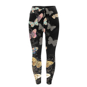 Bowknot Fitness Leggings Pants Women Printing High Waist Stretch Skinny Sexy Breathable Leggings Push Up Лосины Для Фитнеса