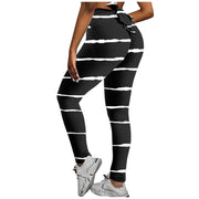 Bowknot Fitness Leggings Pants Women Printing High Waist Stretch Skinny Sexy Breathable Leggings Push Up Лосины Для Фитнеса