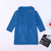 Toddler Kids Robes For Baby Boys Girls Solid Flannel Bathrobes Bath Towel Night-gown Pajamas Sleepwear Children's Clothes 3-12Y