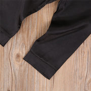 2020-09-09 Lioraitiin 1-7T Toddler Baby Black Satin Pajamas Infant Boy Short/Long Sleeve Pants Sleepwear Casual 2PCS Homewear