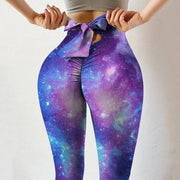 Bowknot Fitness Leggings Pants Women Printing High Waist Stretch Skinny Sexy Breathable Leggings Push Up Лосины Для Фитнеса