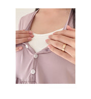 Maternity Clothes Breastfeeding Nightgowns Nursing Sleepwear Hospital Loose Fitting Breast Feeding Pajamas Pregnancy Dress