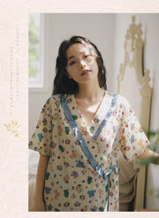 Summer Maternity Breastfeed Nursing Nightgowns Room Wear Nightie Mothers Nightwear Breast Feeding Clothes Pregnancy Nightdress