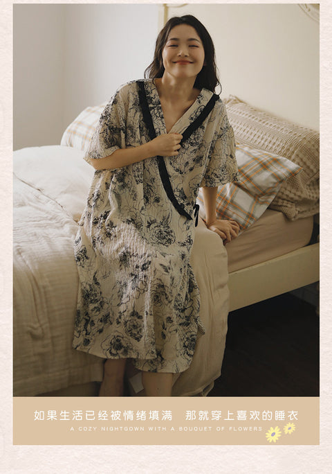 Summer Maternity Breastfeed Nursing Nightgowns Room Wear Nightie Mothers Nightwear Breast Feeding Clothes Pregnancy Nightdress