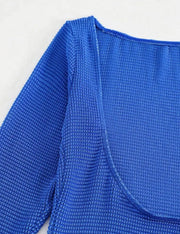 2025 Beach Skirt Swimsuit Women White Three-Piece Bikini Sexy Mesh Long Sleeve Hollow Out Bathing Suit Swimwear Summer Beachwear