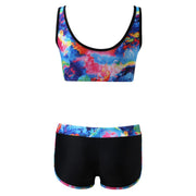 Tankini Two-Piece Swimsuit Women 2025 Y2k Bikini Set Luxury Swimwear Woman Cover Up Beach Wear Sport Bathing Suit Monokini