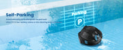 INSE Y10 Cordless Robotic Pool Vacuum Cleaner 90 Mins Runtime Self-Parking Dual Suction Inlets About 65 Ft/1100 Sq.Ft Pool Clean