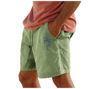 Men Cotton Shorts Resort 3D Printed Shorts Elastic Waist Drawstring Style Holiday Beach Women's Lightweight Hiking Cargo Pants