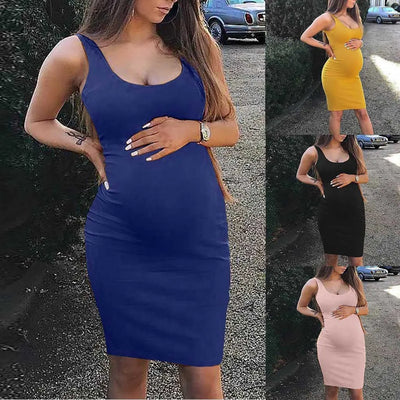Tulle Long Dresses For Women Sleeveless Bandage Pregnancy Maternity Solid Sexy Vest Dress Ladies Summer Long Dresses для беремен