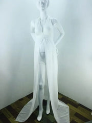 Maternity Photography Props Diy Cloak Dress Chiffon Fabric Simple Props Sleeveless Maternity Solid Dress платье для беременных