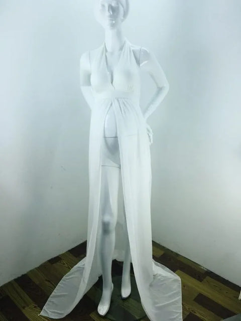 Maternity Photography Props Diy Cloak Dress Chiffon Fabric Simple Props Sleeveless Maternity Solid Dress платье для беременных