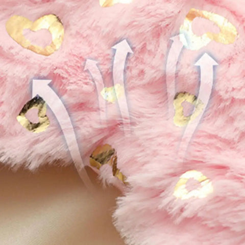 Plush Blindfold Plush Sleeping Eye Covers Blackout Nap Health Eye Cover Cute Heart Star Princess Blindfold For Girls Over Party