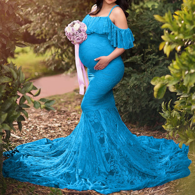 Women Maternity Gown Robe For Photo Shoot Pregnancy Clothes Breast Feeding Dress Maternity Dresses For Photo Shoot فساتين حوامل