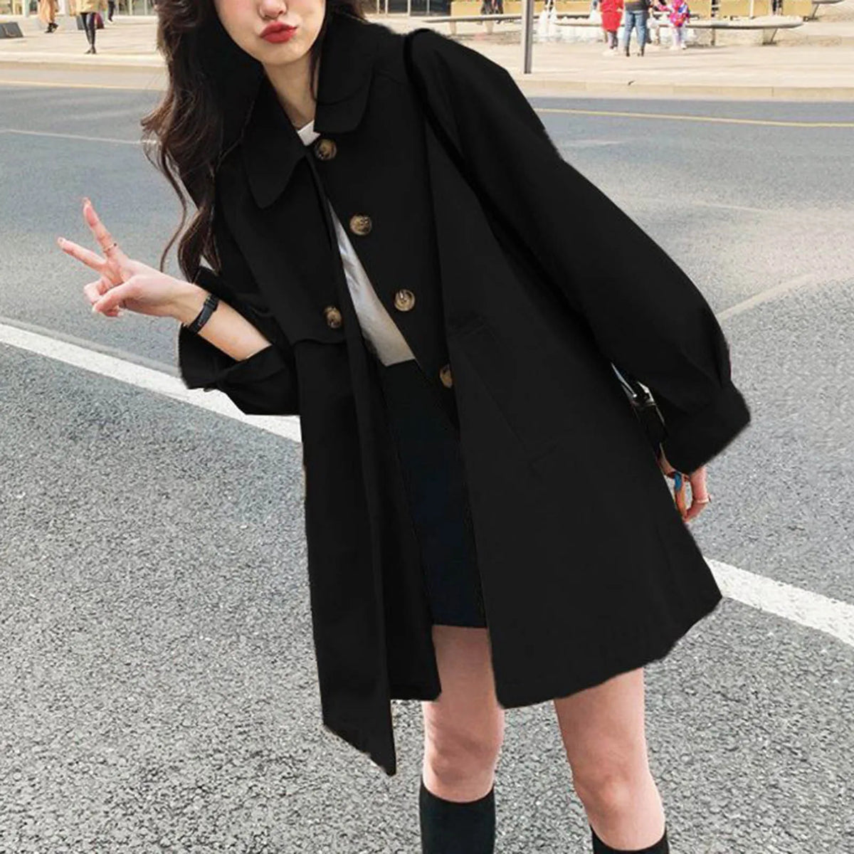 Classic Single-Breasted Trench Coat – view 6 of 6