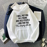 Unisex Loose Hoodies Letter Print Long-Sleeved Plus Size Sweatshirts Women Blouse Pullover Clothing Clearance Woman Clothing