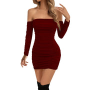 Elegant Sexy Dress Women Streetwear Strapless Bodycon Dress Nightclub Aesthetic See Thourgh Hottie Party Dress Female