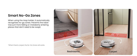 Lefant M320 Robot Vacuum Cleaner with Mop, 6000Pa Powerful Suction, Visible Dustbin, Carpet Detection, Alexa Voice Control