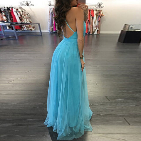 White Dress For Women Civil Wedding Maxi Slip Dress Bridesmaid Banquet V Neck Sexy Backless Lace Long Elegant Evening Dresses